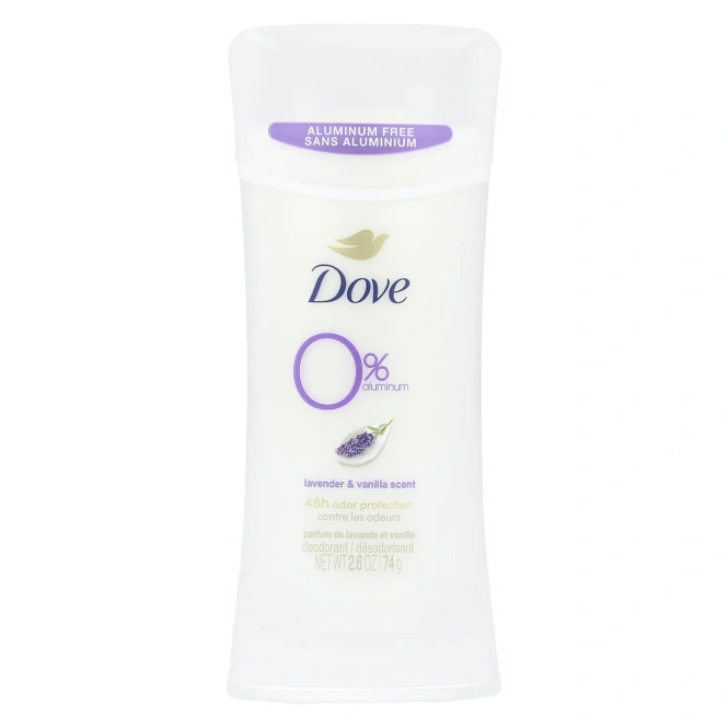 Dove, Дезодорант без алюминия, с ароматом лаванды и ванили, 74 г (2,6 унции)