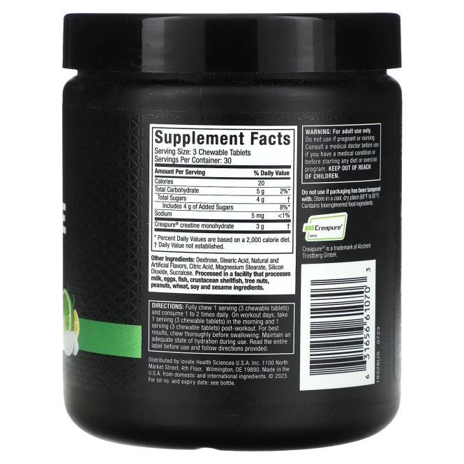 MuscleTech, жевательный креатин, цитрусовый взрыв, 90 жевательных таблеток