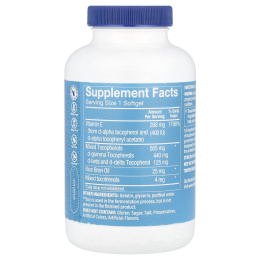 The Vitamin Shoppe, Витамин Е с высоким уровнем гамма и смешанными токоферолами, 120 мягких таблеток