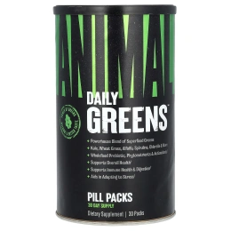 Animal, Daily Greens, таблетки в упаковке, 30 пакетиков