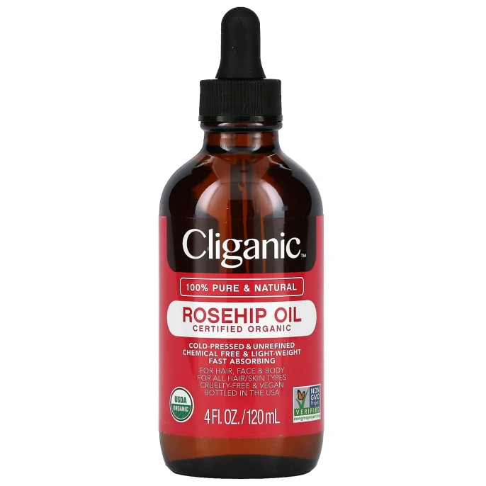 Cliganic, Органическое масло шиповника, 120 мл (4 жидк. Унции)