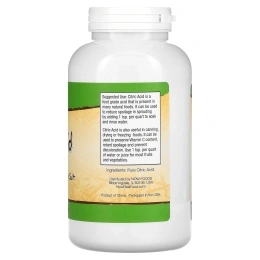 Now Foods, лимонная кислота, 454 г (1 фунт)