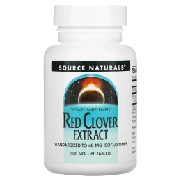 Source Naturals, Экстракт красного клевера, 500 мг, 60 таблетки