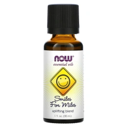 Now Foods, Эфирные масла, "Широкая улыбка", смесь, поднимающая настроение, 1 жид. унция(30 мл)