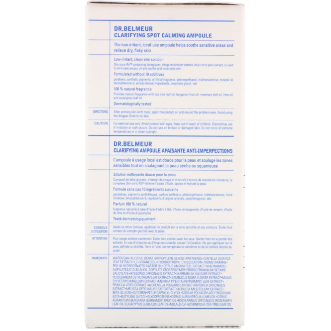 Dr. Belmeur, «Очищение», противовоспалительная сыворотка точечного действия, 22 мл