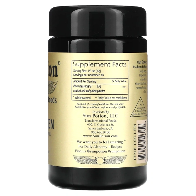 Sun Potion, Сосновая пыльца, 33 г (1,16 унции)