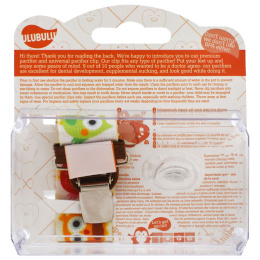 Ulubulu, Expression Pacifiers & Universal Clip Combo, Owl, 6-18 Months