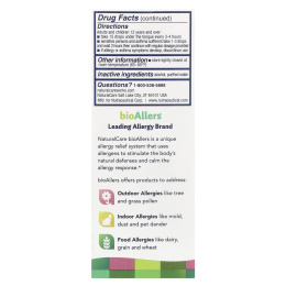NatraBio, BioAllers, Tree Pollen, Средство от Аллергии 1 жидких унции (30 мл)