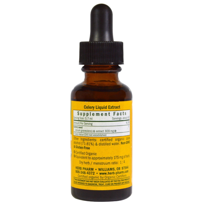 Herb Pharm, Сельдерей, 1 жидкая унция (30 мл)