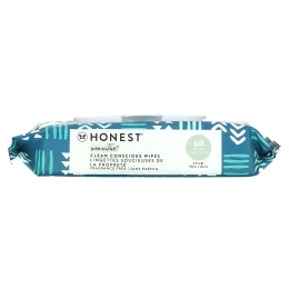 The Honest Company, Салфетки Sensitive Clean Conscious, с узором, без отдушек, 60 салфеток