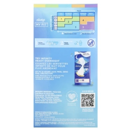 Always, Infinity Flex Foam с гибкими крылышками, размер 2, для обильных выделений, без запаха, 32 прокладки