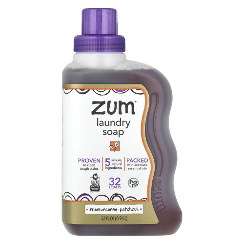 Indigo Wild, Zum Clean, ароматерапевтическое мыло для стирки, ладан и пачули, 32 жид. Унции
