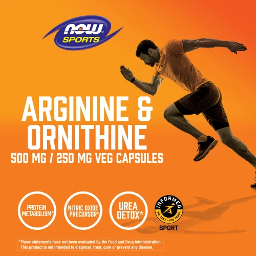 Now Foods Аргинин и орнитин (500 мг/250 мг) 100 капсул