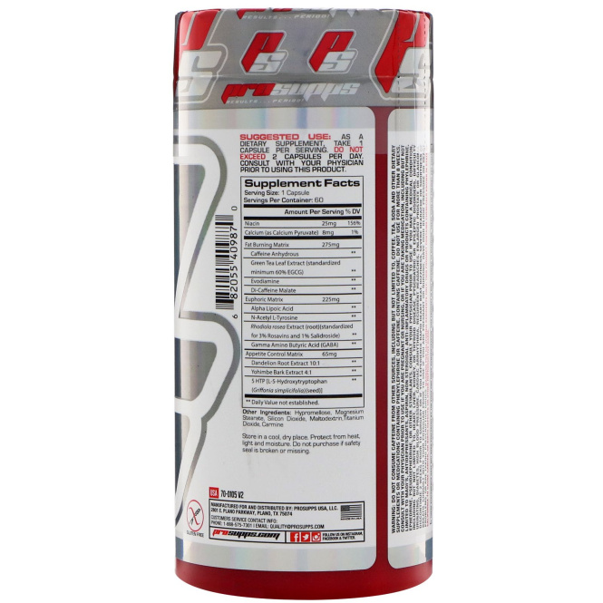 ProSupps, Vanish, ускоритель метаболизма жира, 60 капсул