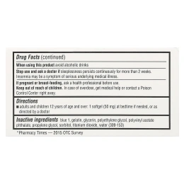 Unisom, SleepGels, средство для спокойного сна, 50 мг, 32 капсулы