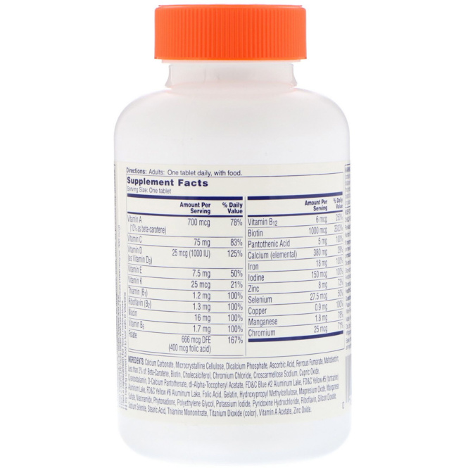 One-A-Day, Женская формула, мультивитаминная/мультиминеральная добавка, 200 таблеток