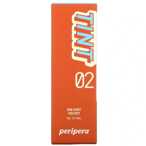 Peripera, Тинт для губ Ink Airy Velvet, 02 Selfie Orange Brown, 4 г (0,14 унции)