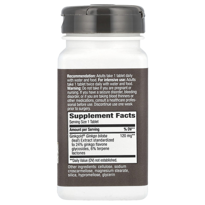 Nature's Way, Ginkgold макс, 120 мг, 60 таблеток