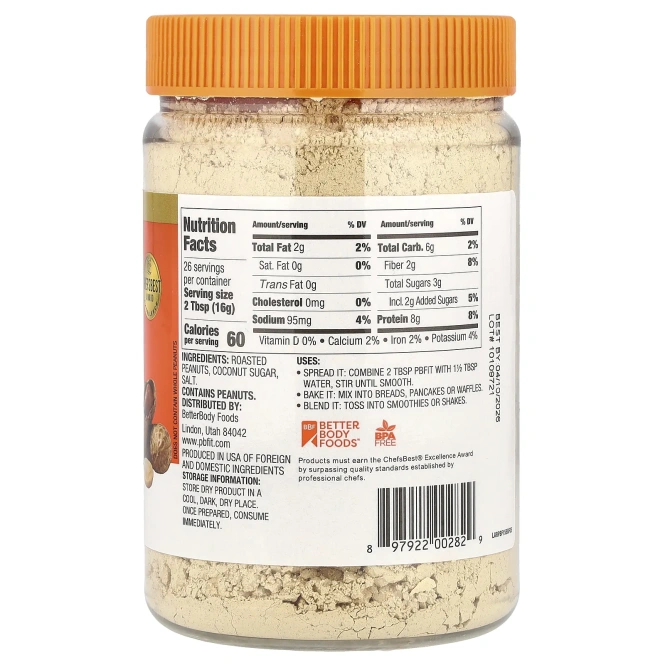PBfit, Порошок из жареного арахиса, классический, 425 г (15 унций)