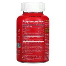 Fruily, Органический яблочный уксус с имбирем и витамином B12, фруктовый микс, 60 жевательных конфет