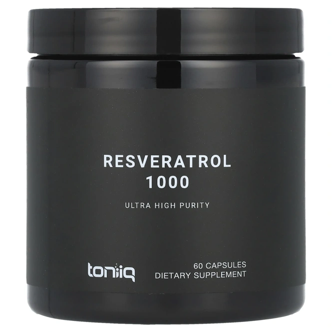 Toniiq, Ресвератрол 1000, 60 капсул