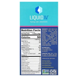 Liquid I.V., Hydration Multiplier, смесь для приготовления напитков с электролитами, маракуйя, 10 отдельных пакетиков по 16 г (0,56 унции)