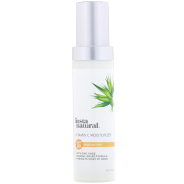 InstaNatural, Увлажняющее средство с витамином С, фактор защиты SPF 30, натуральный солнцезащитный крем на минеральной основе, 50 мл