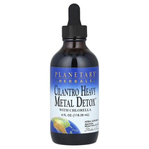 Planetary Herbals, Средство для очищения организма от тяжелых металлов с кинзой, 4 жидких унции (118,28 мл)