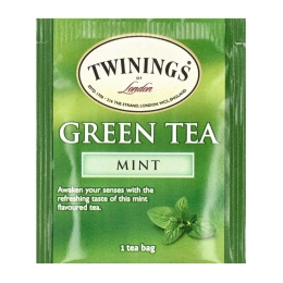 Twinings, Ароматизированный зеленый чай, мята, 20 чайных пакетиков, 40 г (1,41 унции)