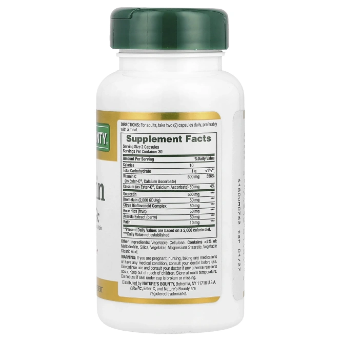 Nature's Bounty, Кверцетин с Ester-C®, 60 капсул