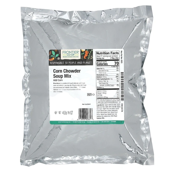 Frontier Co-op, кукурузная смесь для супа, 453 г (16 унций)