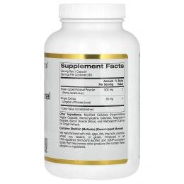 California Gold Nutrition, Новозеландский зеленогубый моллюск с имбирем, 500 мг, 240 капсул в растительной оболочке