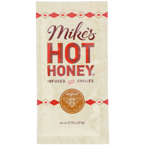 Mike's Hot Honey, с перцем чили, 12 пакетиков по 0,75 унции (21 г)