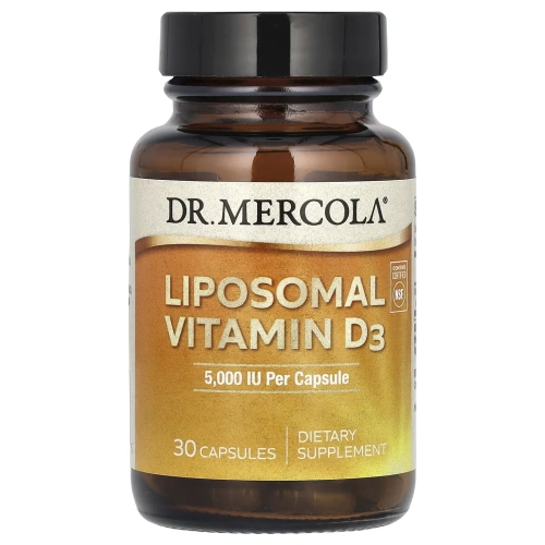 Dr. Mercola, Липосомальный витамин D, 5000 МЕ, 30 капсул