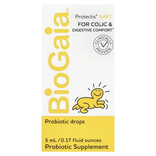 BioGaia, Protectis Baby, пробиотик в каплях для детей, 100 млн КОЕ, 5 мл (0,17 жидк. унции)
