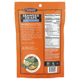 Seapoint Farms, хрустящие морские водоросли, с тыквой и кунжутом, 35 г (1,2 унции)