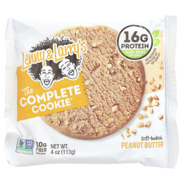 Lenny & Larry's, Complete Cookie, с арахисовым маслом, 12 печений, 4 унции (113 гр)