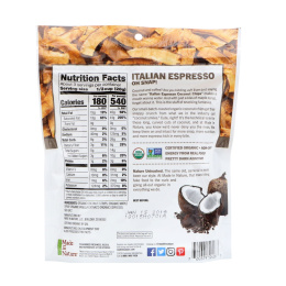 Made in Nature, Organic Toasted Coconut Chips, Italian Espresso Supersnacks, 3.0 oz (85 g)