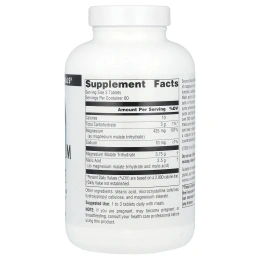 Source Naturals Яблочнокислый магний, 180 таблеток