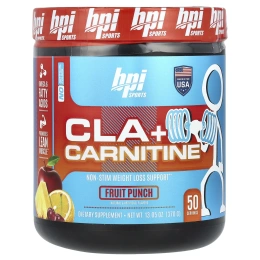 BPI Sports, конъюгированная линолевая кислота + карнитин, фруктовый пунш, 10,58 унц. (300 г)