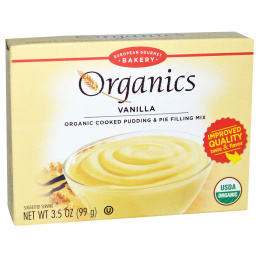 European Gourmet Bakery, Organics, Смесь для пудинга и начинки пирога, ваниль, 99 г