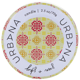 European Soaps, Urbana, свеча со смесью сои, солнце + небо, 2,5 унц. (70 г)