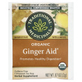 Traditional Medicinals, Ginger Aid, органический, (имбирь), без кофеина, 16 чайных пакетиков, 32 г (1,13 унции)