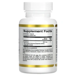 California Gold Nutrition, гуперзин А, 250 мкг, 90 растительных капсул