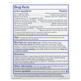 Boiron, Coldcalm, 60 быстрорастворимых таблеток