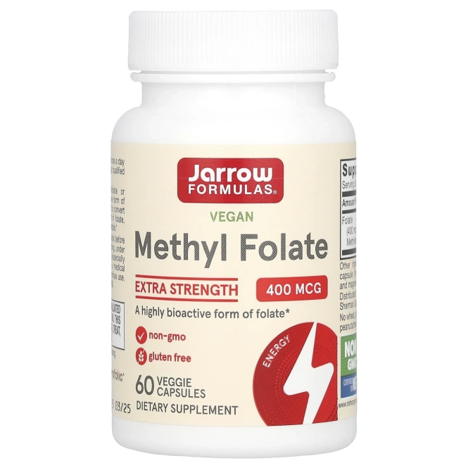 Jarrow Formulas Methyl Folate 400 Мкг 60 Капсул