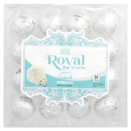 ChocZero, Королевский трюфель, белый с кокосом, 240 г (8,5 унции)