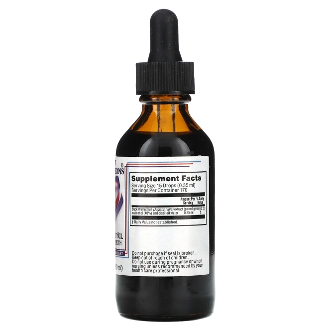 Kroeger Herb Co, Скорлупа черного ореха, повышенная сила действия, 60 мл (2 жидк. унц.)
