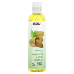 Now Foods, Solutions, Органическое масло сладкого миндаля, 8 жидких унций (237 мл)