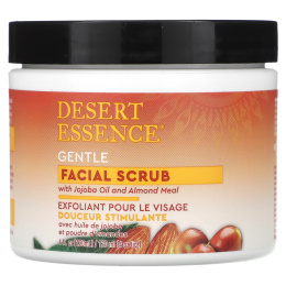 Desert Essence, Нежный скраб для лица с маслом жожоба и миндальной мукой, 120 мл (4 жидк. унц.)